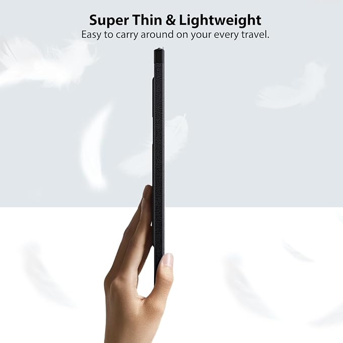 TiMOVO Case Fit for Remarkable 2 10.3 2020 with Pen Slot Black | Lightweight Hard Back Shell Protective Book Folio Cover Auto Wake/Sleep
