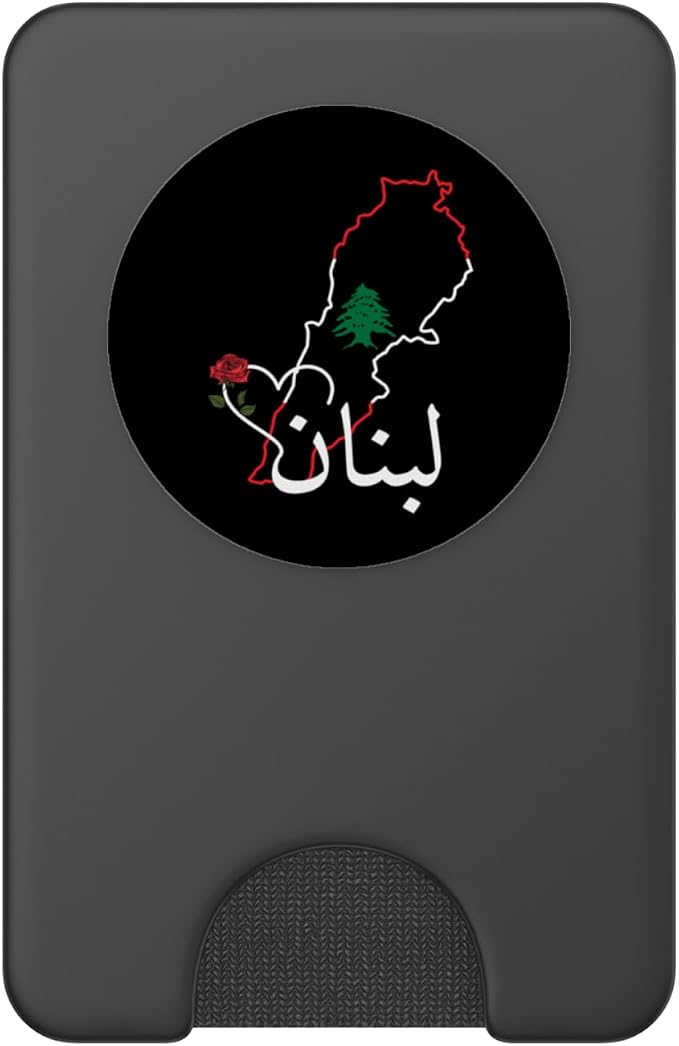 Lebanon Flag Map Beirut Cedar Tree Lebanese Heritage Design PopSockets PopGrip for MagSafe