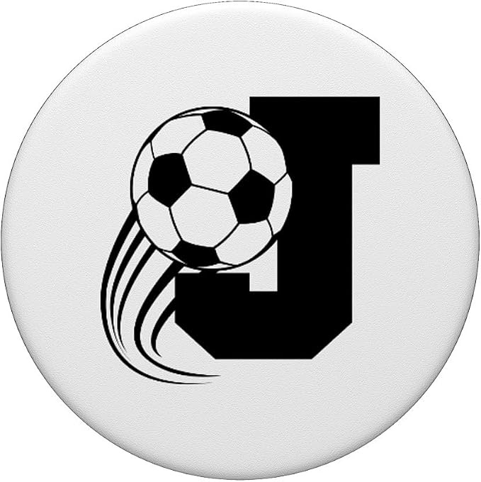 Soccer Pop Socket - Soccer Popsocket - Letter J PopSockets Adhesive PopGrip