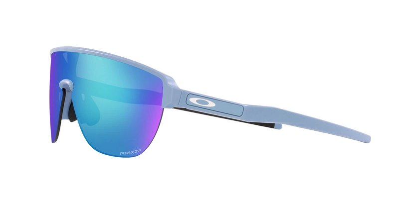 Oakley Mens OO9248A Corridor Low Bridge Fit Rectangular Sunglasses, Matte Stonewash/Prizm Sapphire, 42 mm
