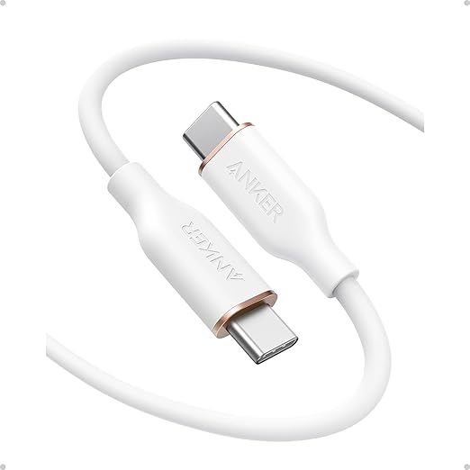 Anker USB C Cable 240W Type C Fast Charging (2-Pack 6 ft Black + White) | USB 2.0 for iPhone 17 / 16 / 15 Series MacBook Pro 2020 and More