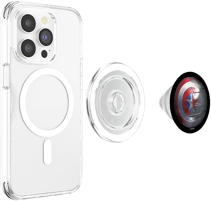 Marvel Captain America Transforming Shield PopSockets Adhesive PopGrip