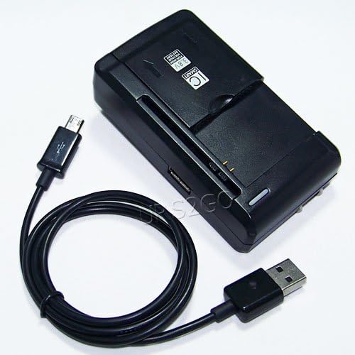 [K8+ X210ULM Combo Pack] Universal External Multi Function Dock Wall Battery Charger Micro USB Charging Cable Connector Compatible with LG K8+ X210ULM U.S. Cellular Phone