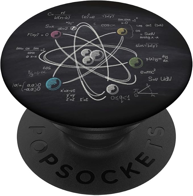 Atomic Nuclear Science and Physics Blackboard PopSockets Adhesive PopGrip