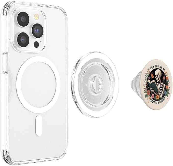 You Had Me At Trigger Warning Dark Romance Smutt Book Reader PopSockets PopGrip for MagSafe