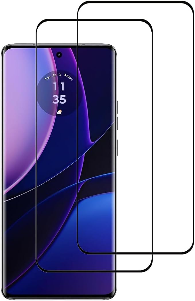 [2 Pack Tempered Glass Screen Protector Frontier Protective Protector for Motorola Moto Edge 30 2023