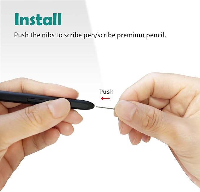 20 PCS Replacement Tips Compatible with Kindle Scribe Premium Pen | These pen tips increase friction20 PCS Black Pencil NibsProvide a tool for replacing pen tips