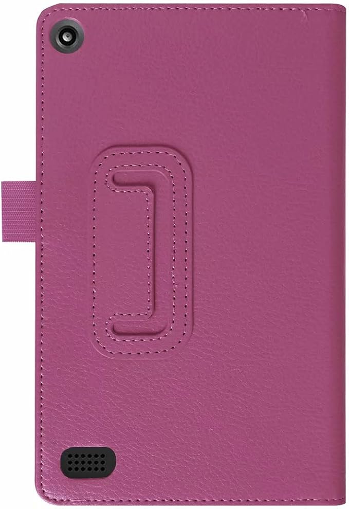 Tablet Cover for Amazon Kindle Fire 7 5th Generation(Model:SV98LN2015 Release)Ultra Slim Folio Stand Lightweight Leather Case for Kindle Fire HD7 5th Gen 7 (Li-Brown)