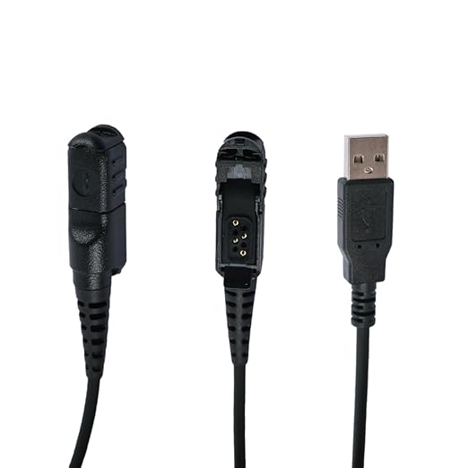 USB Programming Connect Cable for Motorola Xpr3500e Xpr3300 Xpr3300e Xpr3500 XIR P6620 XIR P6600 E8600 E8608 | USB Interface Plug-and-Play for MotoTRBO Series Supports Windows &amp Mac