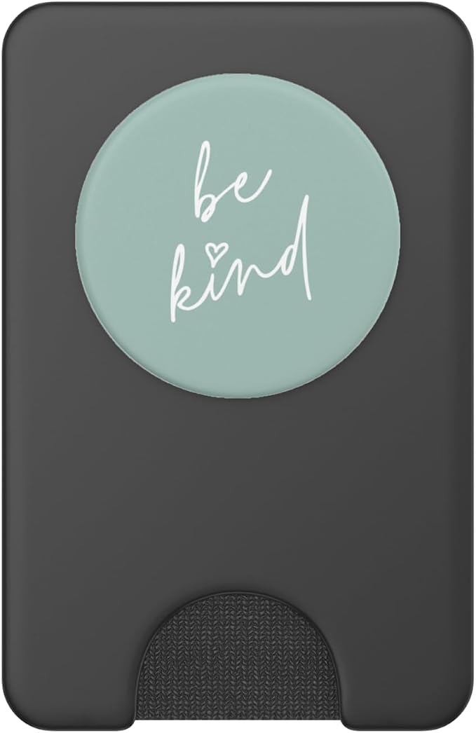 Be Kind - Cute Positive Inspirational Saying (Light Sage) PopSockets Adhesive PopGrip