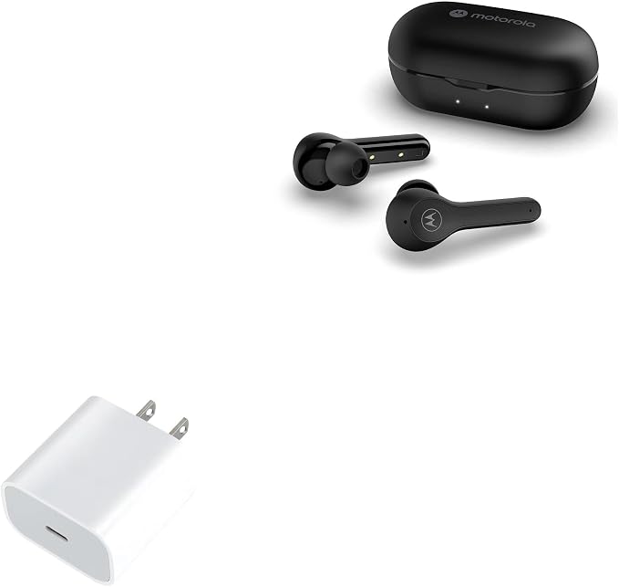BoxWave Charger Compatible with Motorola Buds - PD GAN miniCube (30W) 30W Tiny PD GAN Type-C Wall Charger - Winter White