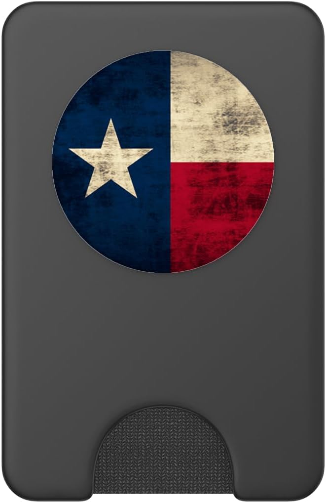 Texas Flag Vintage Rustic Distressed PopSockets Adhesive PopGrip