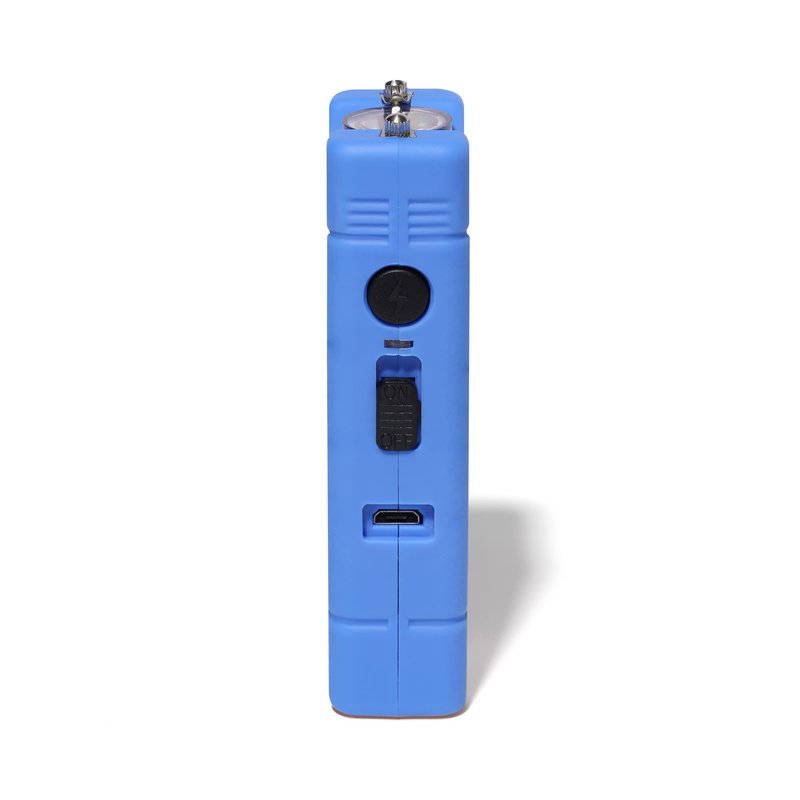 VIPERTEK VTS-881-35 Billion Micro Stun Gun - Rechargeable with LED Flashlight, Blue
