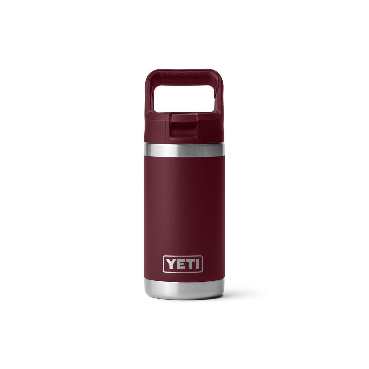 YETI Rambler Jr. 12 oz Kids Bottle, with Straw Cap, Wild Vine Red