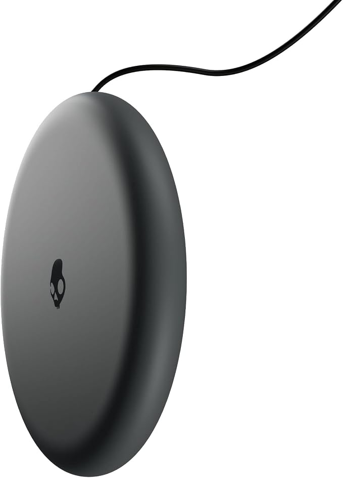 Skullcandy Fuelbase 2 Wireless Charger 15W Wireless Charging Pad Compatible with iPhone Pro/Max Samsung Galaxy AirPods Pro 2 - Grey/Yellow