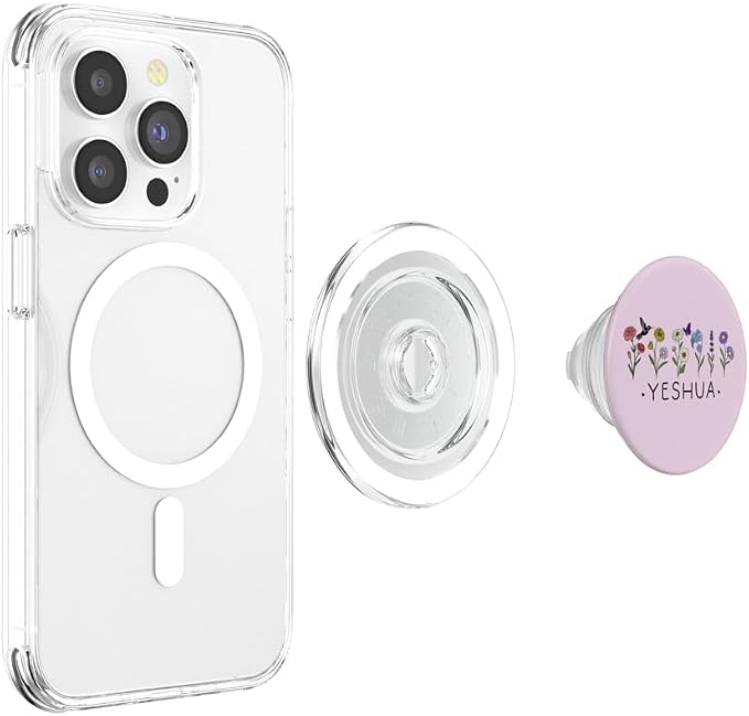 Yeshua Christian Bible Verse Butterfly Scripture God Quotes PopSockets PopGrip for MagSafe