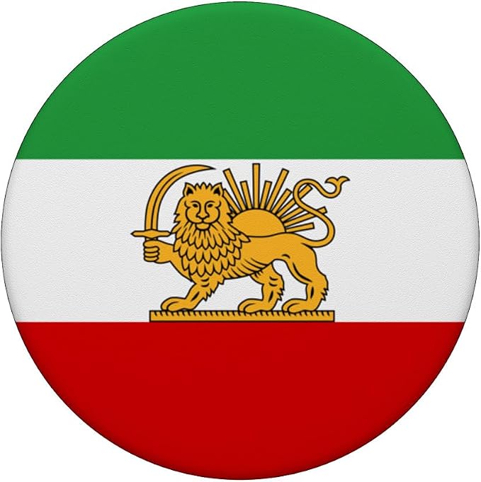 Iran Lion and Sun State Flag 1964-1980 PopSockets PopWallet for MagSafe