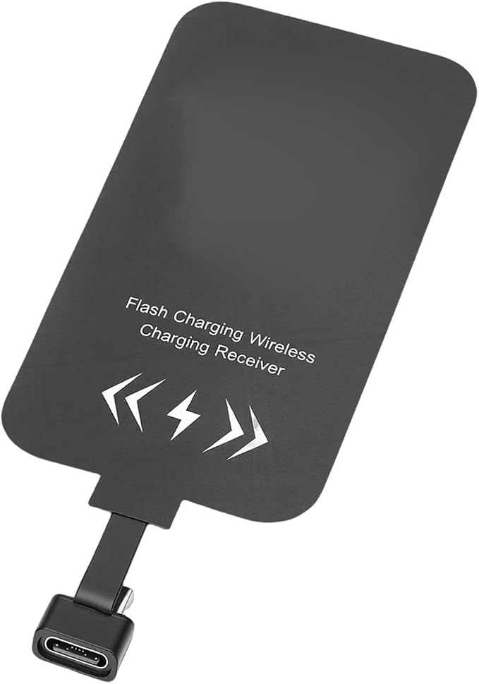 Jiawu Wireless Charging Receiver Adapter 120W Wired 10W Wireless Fast Charging USB C Receiver Module with Ultra Thin 0.04 Inch Design for