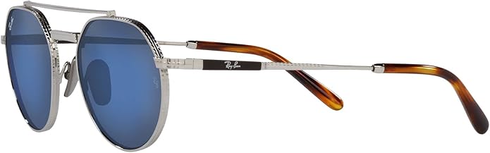 Ray-Ban Unisex Rb8265 Jack II Titanium Round Sunglasses