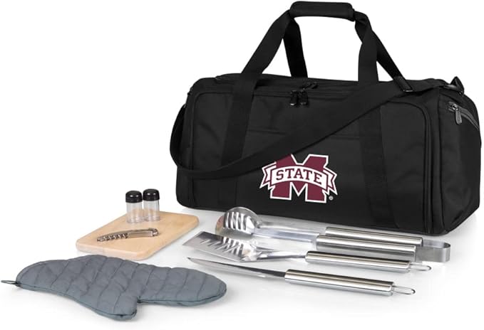 PICNIC TIME NCAA BBQ Kit Cooler Tote with Barbecue & Accessories