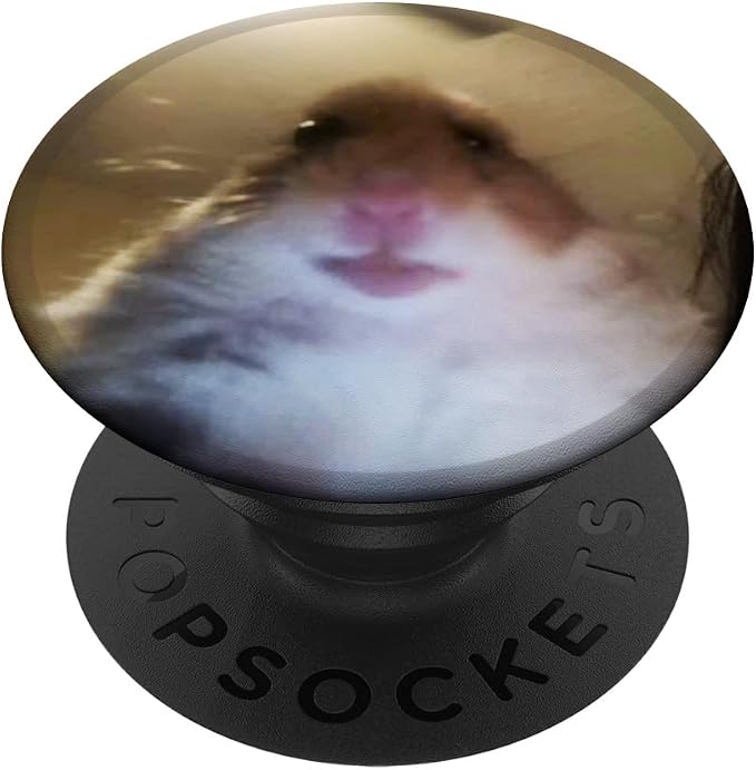 Staring Hamster PopSockets PopGrip: Swappable Grip for Phones &amp Tablets PopSockets Adhesive PopGrip