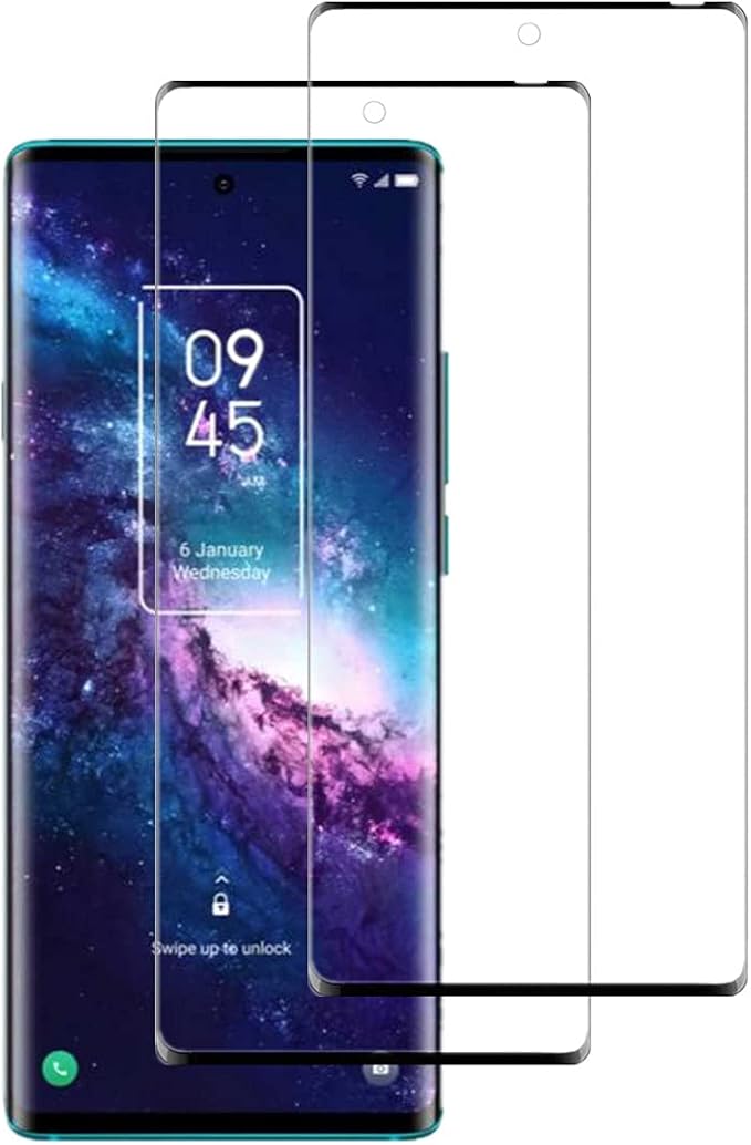 for TCL 20 Pro 5G 3D Curved Screen Protector [2 Pcs] 3D Full Coverage HD Clear Anti-Scratch Easy to Install Screen Tempered Glass for TCL 20 Pro 5G Phone