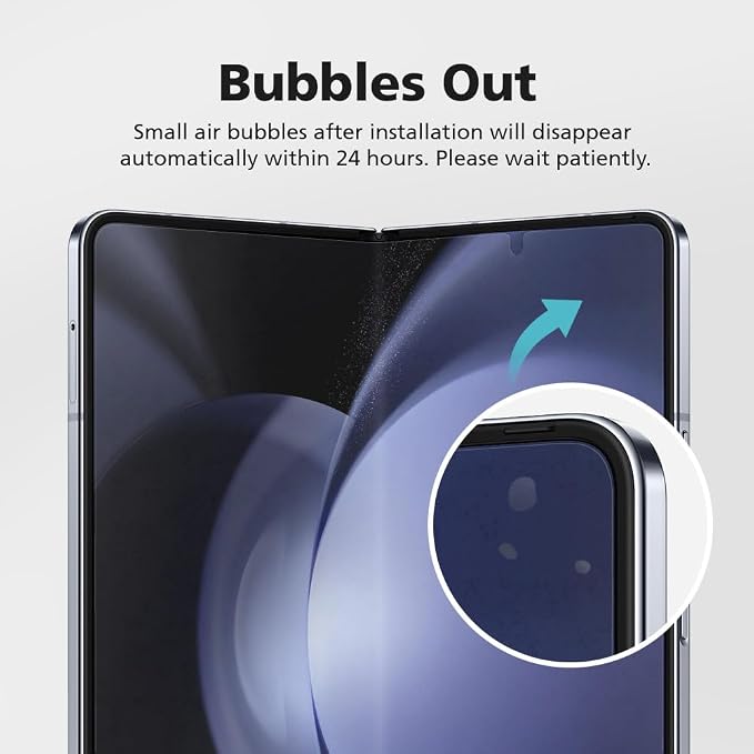[3+3] for Samsung Galaxy Z Fold 3 Clear TPU+EPU Screen Protector [3 Pack Inside + 3 Pack Front] HD Clarity for Ultimate Protection Self-Healing Easy Installation with Alignment Jig