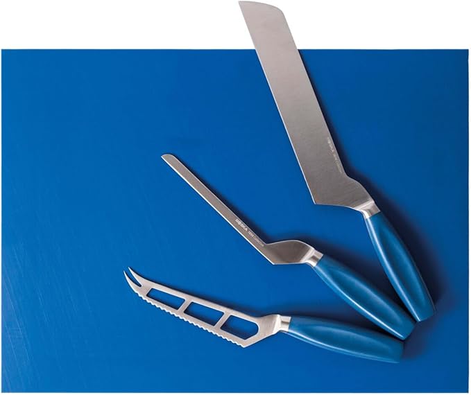 BOSKA Semi-hard Cheese Knife - Blue - Premium Cheese Cutter - for Professional Use - HACCP - Food Safety - Cheese Knives - 1896 Collection