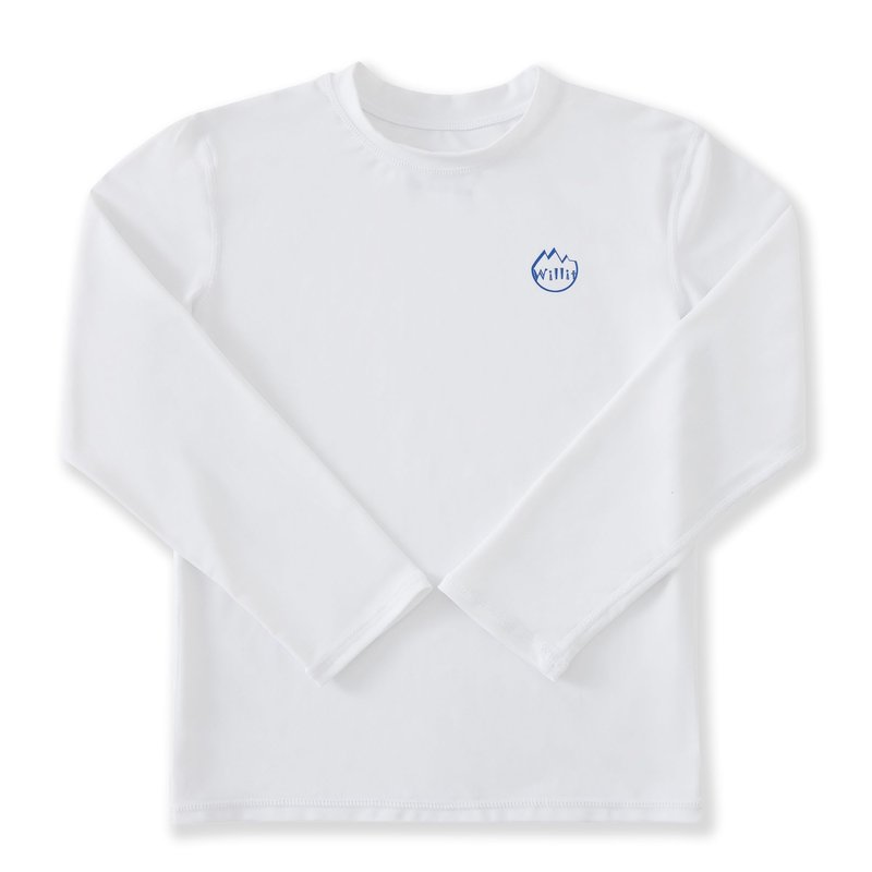 Willit Boy/Toddler Rash Guard Swim Shirt Long Sleeve White 5T