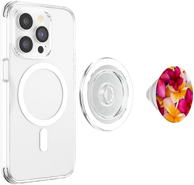 Plumeria Flower Pretty Garden Hawaii Pop Socket Phone Holder PopSockets Adhesive PopGrip