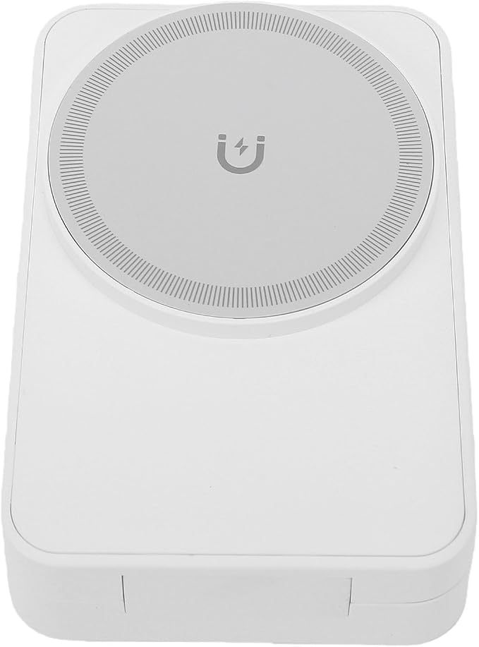 Jiawu Wireless Charging Station 15W Max Power 3 in 1 Wireless Charger Rapid Heat Dissipation Magnetic Foldable Travel Fast Charger Stand for iOS Phone Watch Earphone (White)