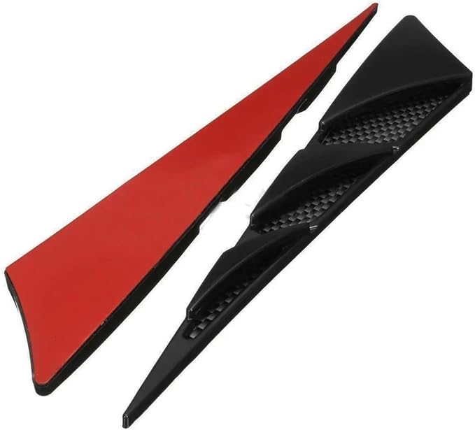 2Pcs Universal Black Cars Auto Vehicle Tuning Air Flow Intake Scoop Bonnet Vent