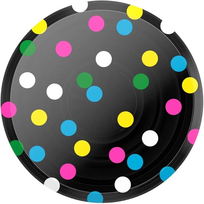 PopSockets Translucent Phone Grip with Expanding Kickstand, PopSockets for Phone, Translucent PopGrip - Black Disco