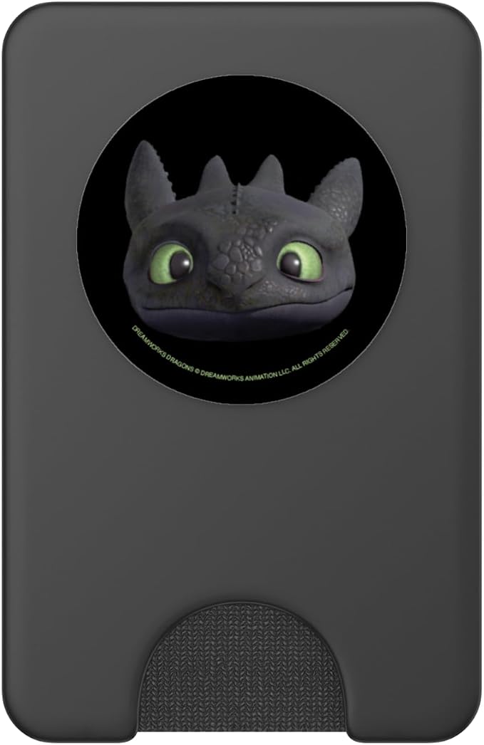 DreamWorks Dragons Toothless Night Fury Big Face Costume 3D PopSockets PopGrip for MagSafe