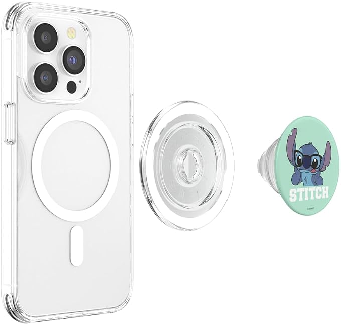 Disney Lilo &amp Stitch Nerd Stitch Portrait PopSockets Adhesive PopGrip