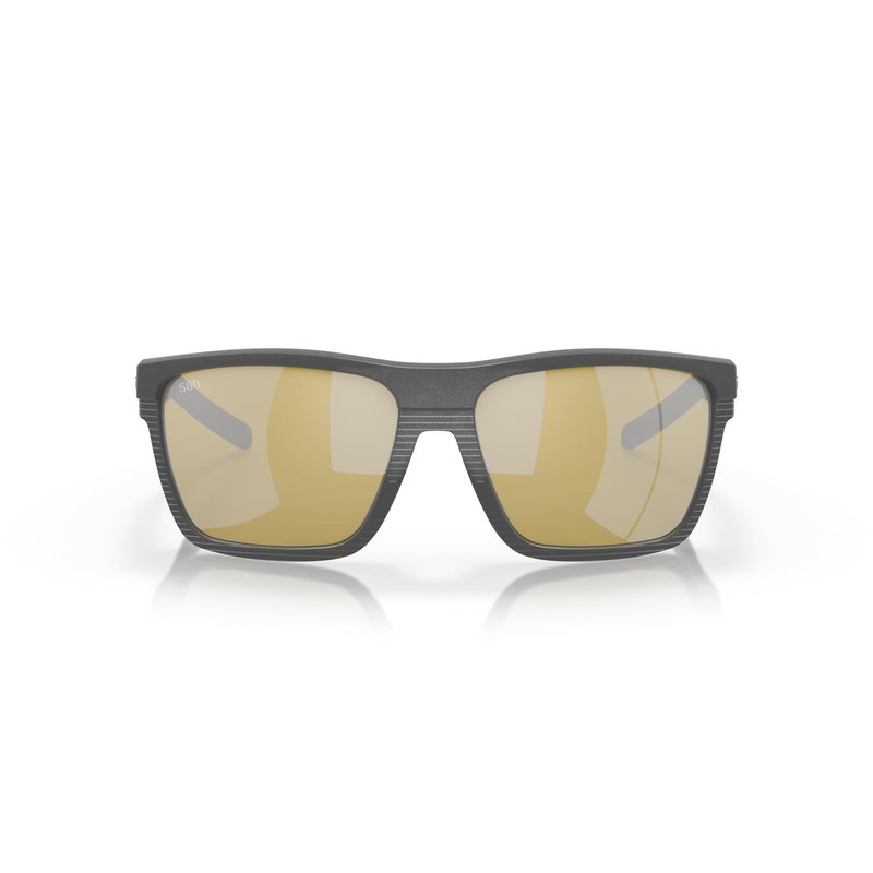 Costa Del Mar Mens Pargo Aviator Sunglasses, Net Dark Grey/Sunrise Silver Mirrored Polarized-580G, 61 mm