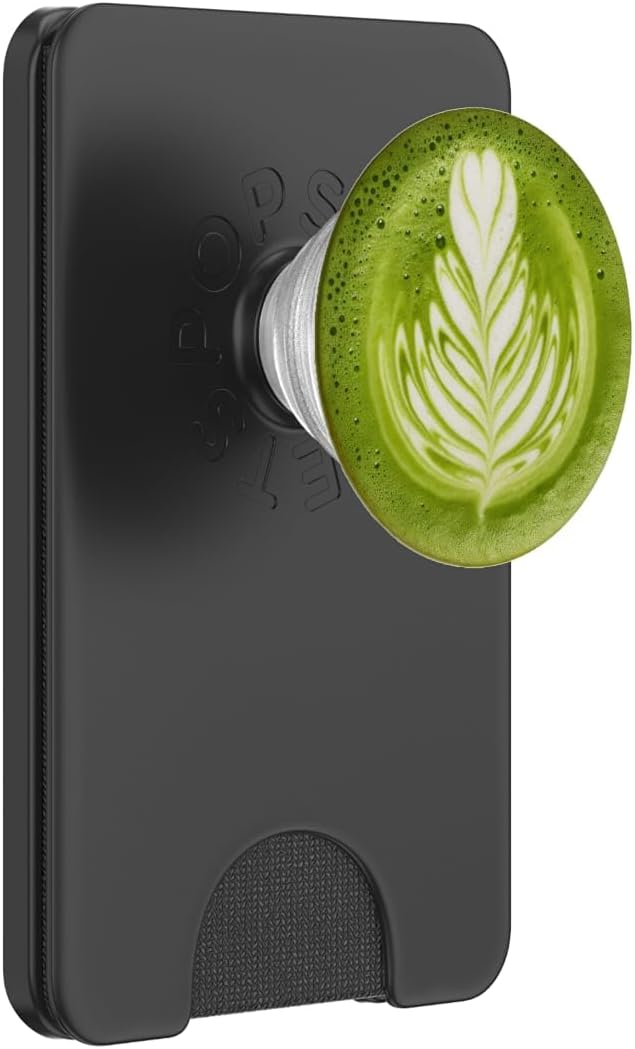 Matcha Tea Latte Art Caffeine Lovers Coffee PopSockets PopGrip for MagSafe