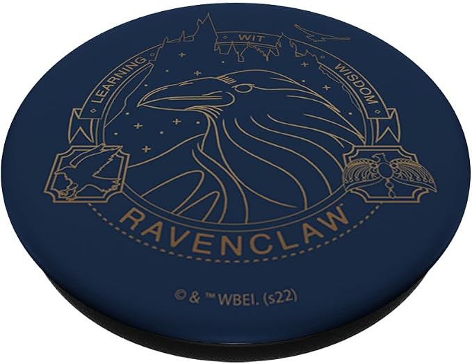 Harry Potter Ravenclaw Line Art Logo PopSockets Adhesive PopGrip