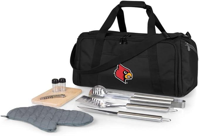 PICNIC TIME NCAA BBQ Kit Cooler Tote with Barbecue & Accessories