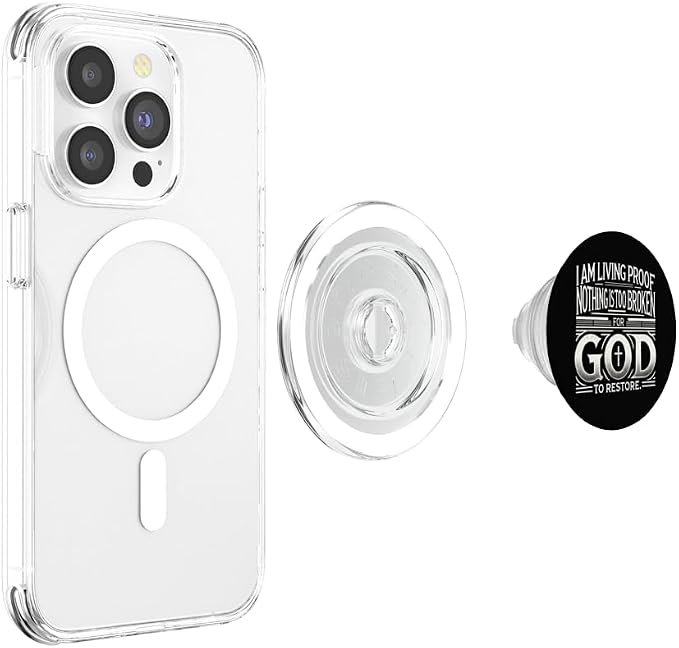 Inspirational Testimony Christian Religious Faith Phone Grip PopSockets PopWallet for MagSafe