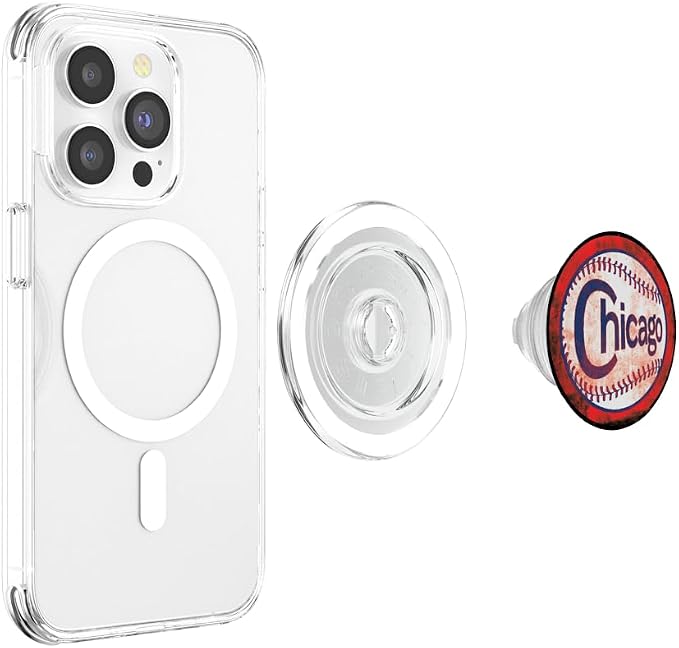 Distressed North Side Chicago Baseball Players PopSockets Adhesive PopGrip