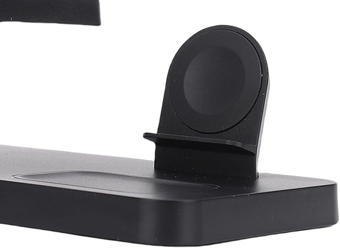 GOWENIC Multifunctional Alarm Clock with Wireless Charger 15W Fast Charging Station for Phone Watch Earbuds Desktop Charger for Home Office Nightstand Charging Dock for Smartphones