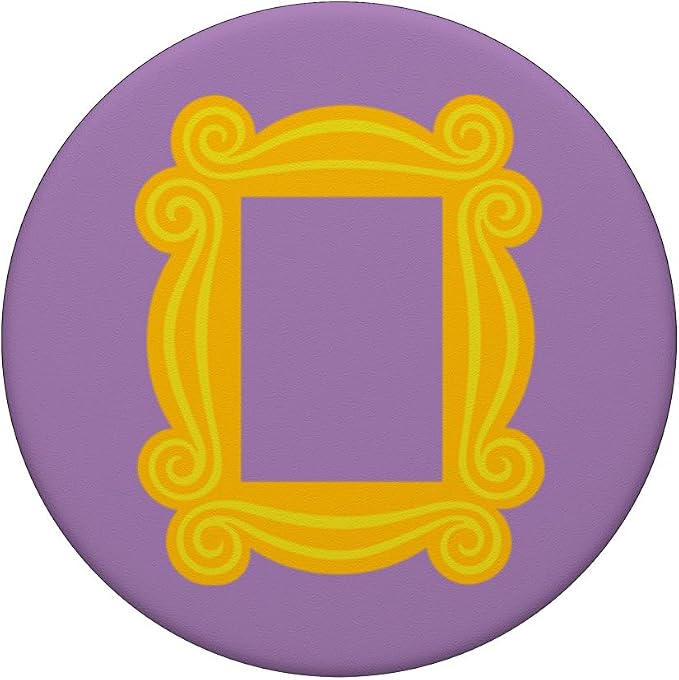 Yellow Peephole Frame Cute Funny Friends Gift PopSockets Adhesive PopGrip