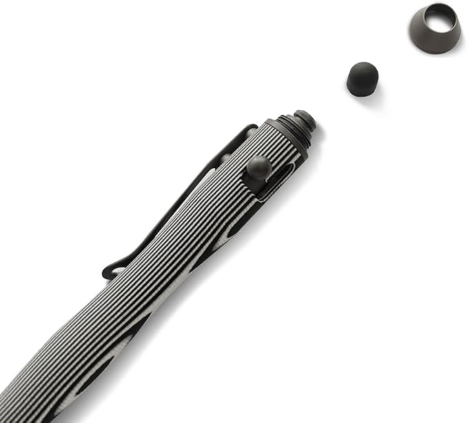 5.7'' G10 EDC Bolt Action Pen Touch Screen Stylus Model 5375-N | Refillable ballpoint ink G10 body with pocket clip ergonomic grip comes with a free refill
