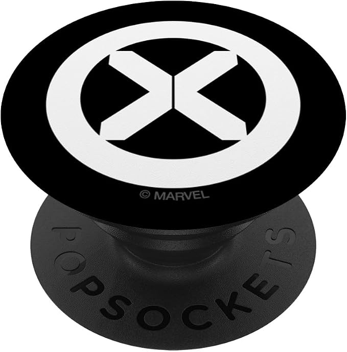 Marvel X-Men House of X Power of X Logo in White PopSockets Adhesive PopGrip