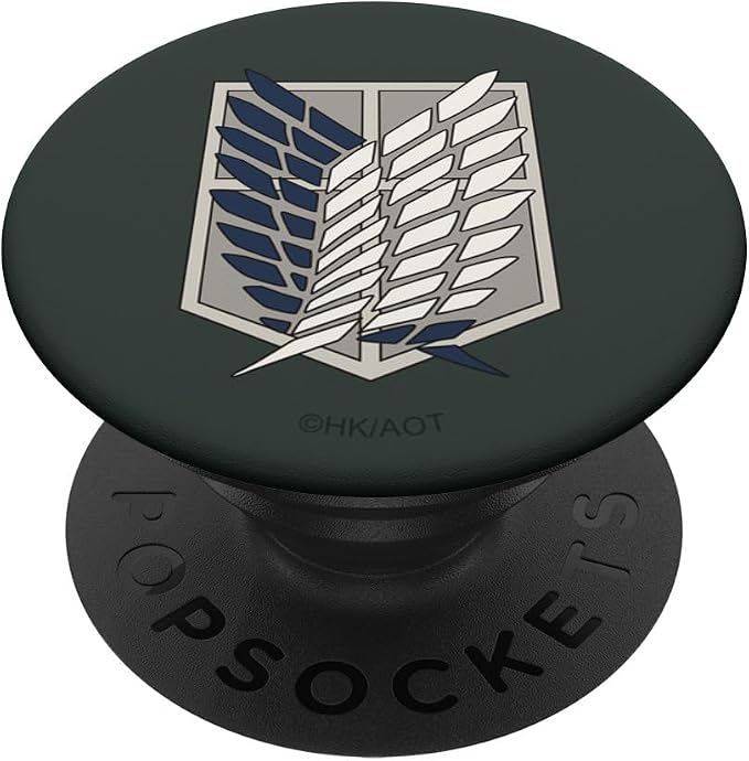 Attack on Titan Survey Corps Emblem Military Green Anime PopSockets PopWallet for MagSafe