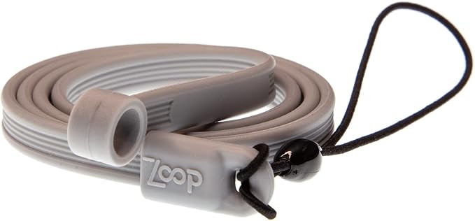 ZoopLoop Black Silicone Scratchproof 20.75in Tether for Digital Electronic Styluses (Diameter Range: 0.27-0.37in) - Secure Stylus to Tablet Case - Tablet Pencil Holder Accessory