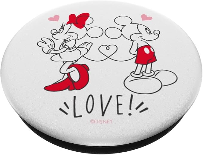 Disney Mickey and Minnie Love Hearts PopSockets Adhesive PopGrip