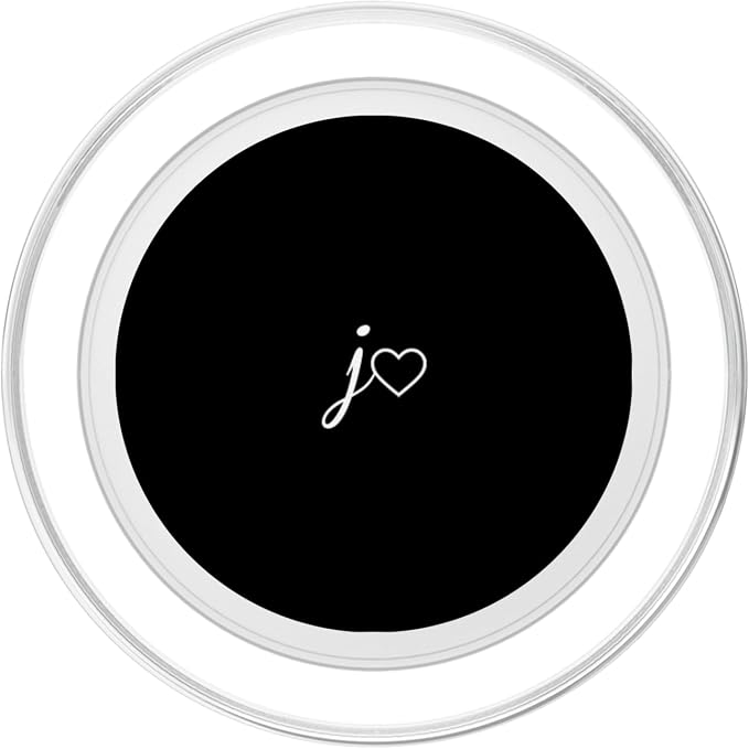 White Initial Letter J Heart Minimalist Black PopSockets Adhesive PopGrip