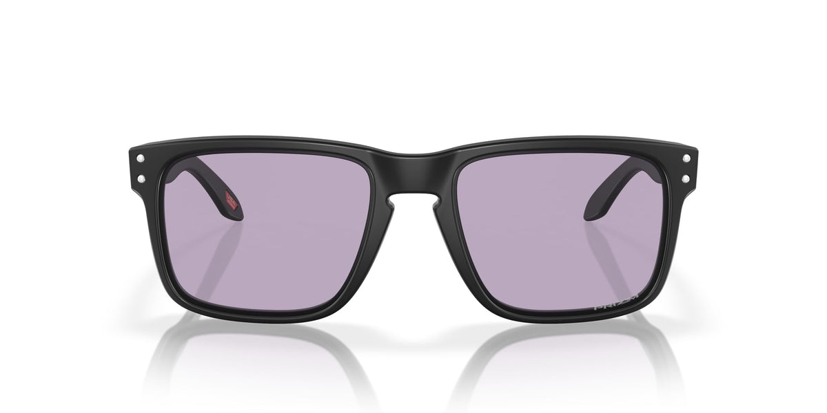 Oakley OO9244 Holbrook Low Bridge Fit Sunglasses, Matte Black/Prizm Slate, 56 mm